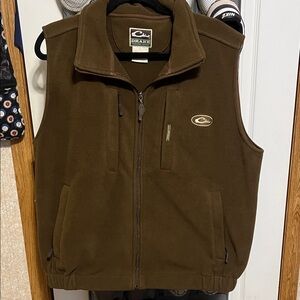 Drake Men's Dark Brown Fleece Vest